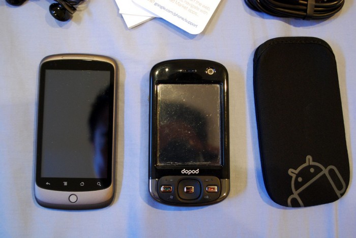 Compared with Dopod D810 (HTC P3600) - Google Nexus One